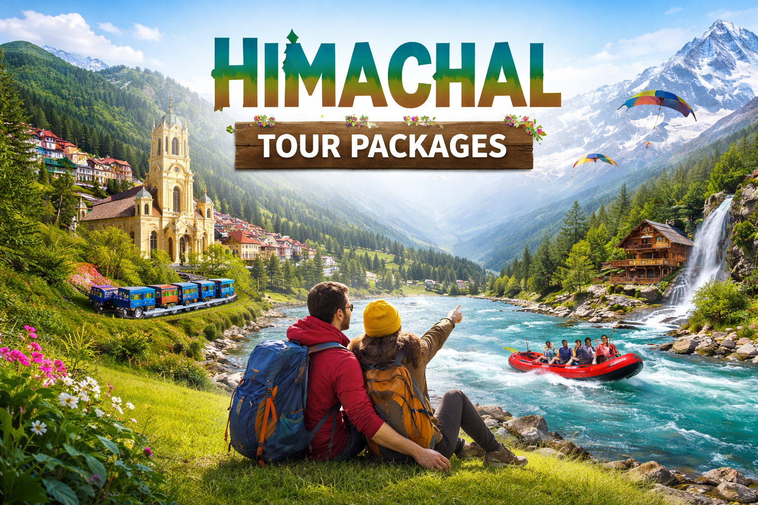 Happy family enjoying winter holiday